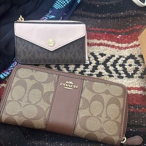 Coach Brown and Tan Signature Bag